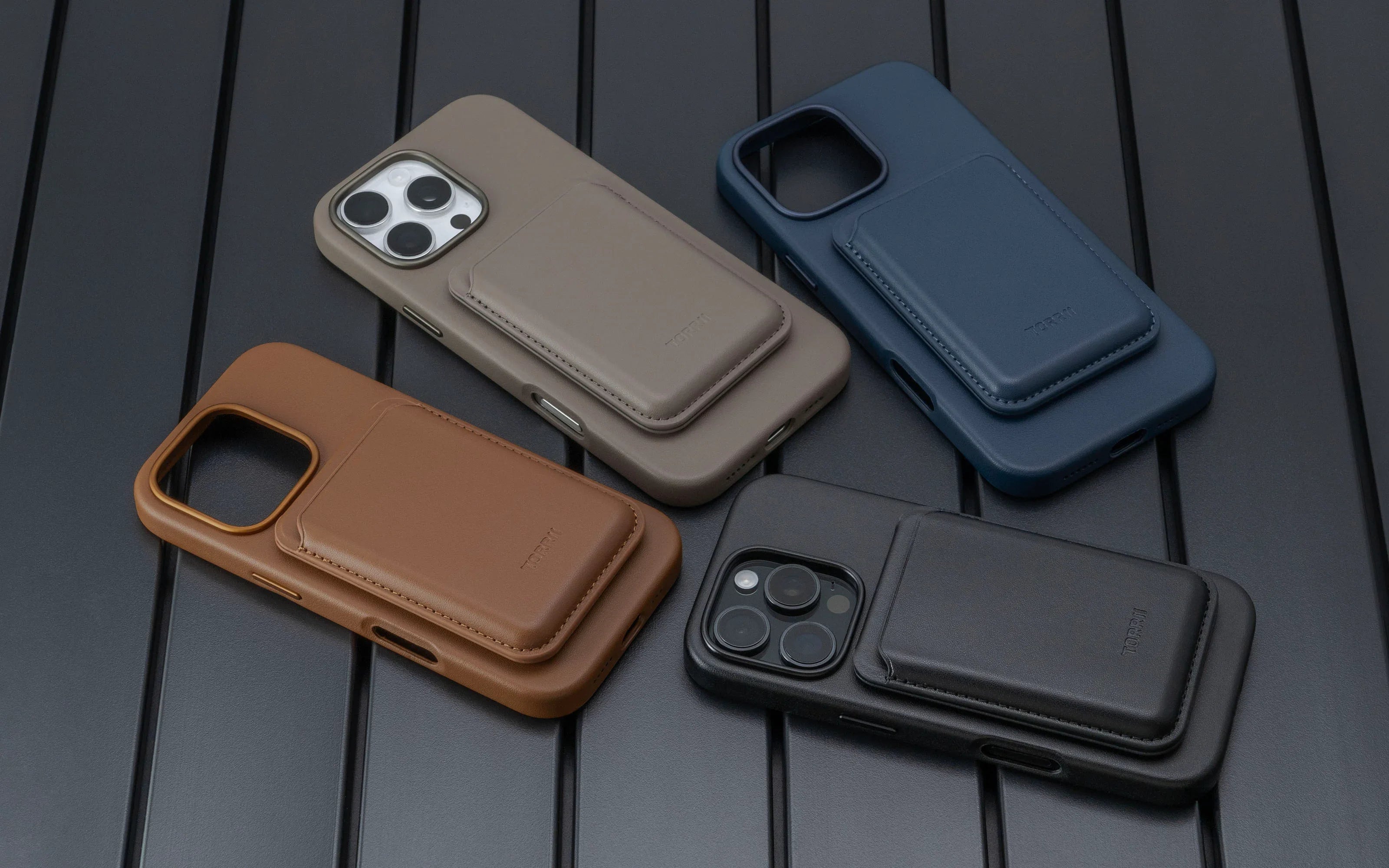 iPhone 16 Pro Torrii Koala MagSafe Case + Wallet Stand - Navy - Tashqila iPhone 16 Pro Torrii Koala MagSafe Case + Wallet Stand - Navy - Tashqila